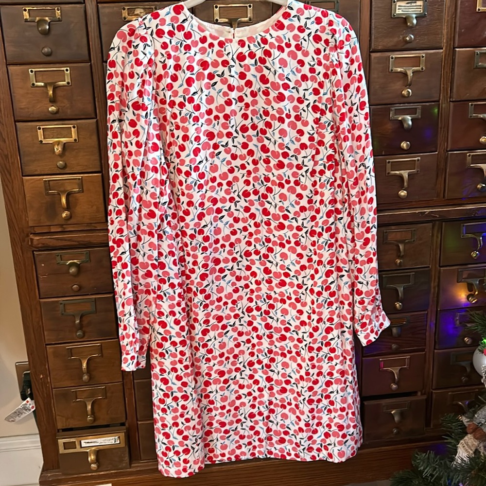 LOFT Cherry Dress Size M